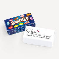 SMARTIES mini mit Banderole "Kalligrafie" online selbst gestalten