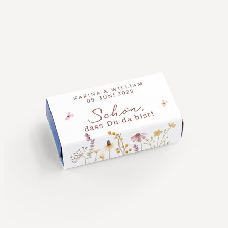 SMARTIES mini mit Banderole "Wildromantische Blüten" online selbst gestalten