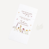 SMARTIES mini mit Banderole "Wildromantische Blüten" online selbst gestalten