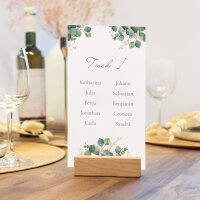 Tischplan Hochzeit "Eukalyptus Ranken" 12 Tische