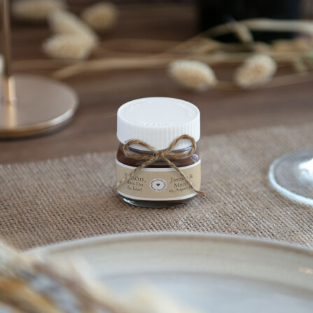 Gastgeschenk Mini Nutella Glas "Vintage Dreams"...