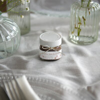 Gastgeschenk Mini Nutella Glas mit Aufkleber "Wild Flowers" Schön, dass du da bist!
