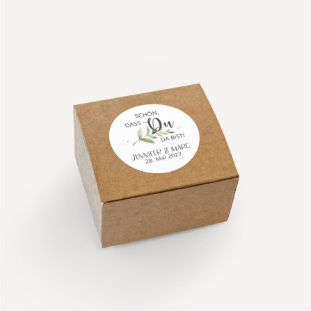 Aufkleber Hochzeit "Green Magic" 3 cm online...