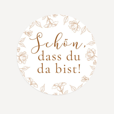 24 x Aufkleber Hochzeit "Rustikale Spitze" 4 cm...