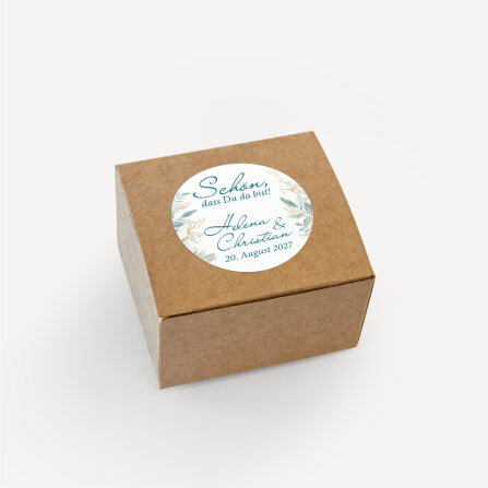 24 x Aufkleber Hochzeit "Botanical Greenery" 4...