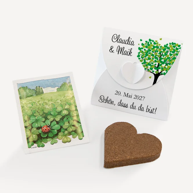Gastgeschenk Anzuchtset Herz "Herzbaum"