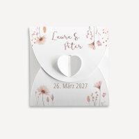 Gastgeschenk Anzuchtset Herz "Wild Flowers" online selbst gestalten