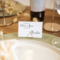 Tischkarte Hochzeit "Minimalistisch" Muster / ohne Namen