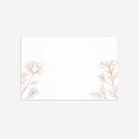 Tischkarte Hochzeit "Rustikale Spitze" Muster / ohne Namen