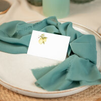 Tischkarten Hochzeit "Lemon" Muster / ohne Namen