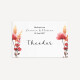 Tischkarte Hochzeit "Trockenblumen Mohn"