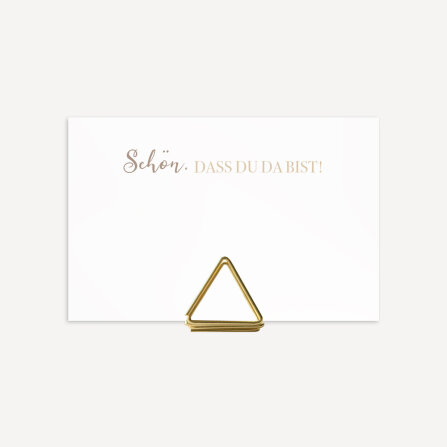 Tischkarte Hochzeit "Liebesbotschaft" Muster / ohne Namen