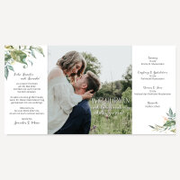 Hochzeitseinladung "Green Magic" ohne Anhänger