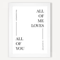 Hochzeitsposter "All of us" Druck 30 x 40 cm