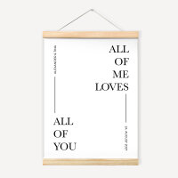 Hochzeitsposter "All of us" Druck 30 x 40 cm