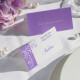 Tischkarte Hochzeit Blumenranke flieder