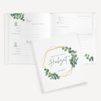 Gästebuch Hochzeit zum Ausfüllen "Eukalyptus Geometrie" unpersonalisiert