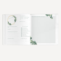 Gästebuch Hochzeit zum Ausfüllen "Eukalyptus Geometrie" unpersonalisiert