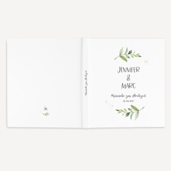 Gästebuch Hochzeit zum Ausfüllen "Green Magic"