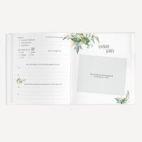 Gästebuch Hochzeit zum Ausfüllen "Green Magic" inkl. personalisiertem Cover