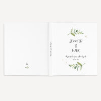 Gästebuch Hochzeit zum Ausfüllen "Green Magic" inkl. personalisiertem Cover