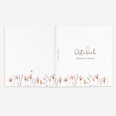 Gästebuch Hochzeit zum Ausfüllen "Wild Flowers" unpersonalisiert
