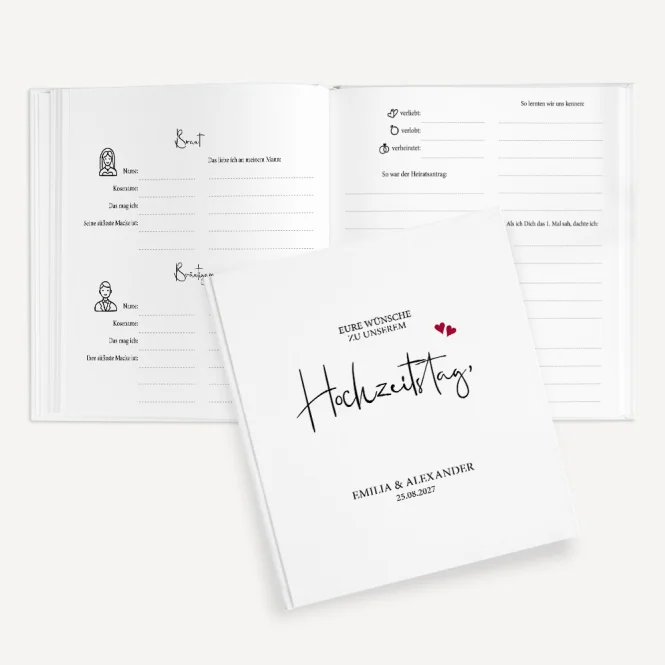 Gästebuch Hochzeit zum Ausfüllen...