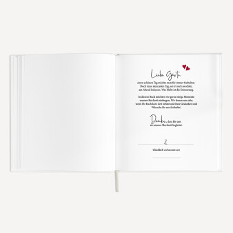 Gästebuch Hochzeit zum Ausfüllen "Kalligrafie"