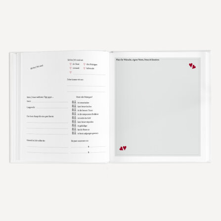 Gästebuch Hochzeit zum Ausfüllen "Kalligrafie" inkl. personalisiertem Cover