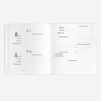 Gästebuch Hochzeit zum Ausfüllen "Kalligrafie" inkl. personalisiertem Cover