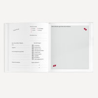Gästebuch Hochzeit zum Ausfüllen "Kalligrafie" inkl. personalisiertem Cover