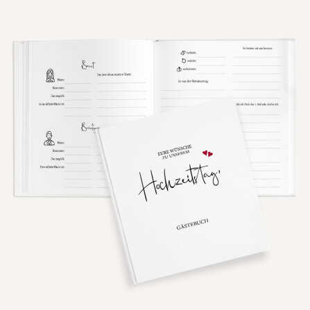 Gästebuch Hochzeit zum Ausfüllen...