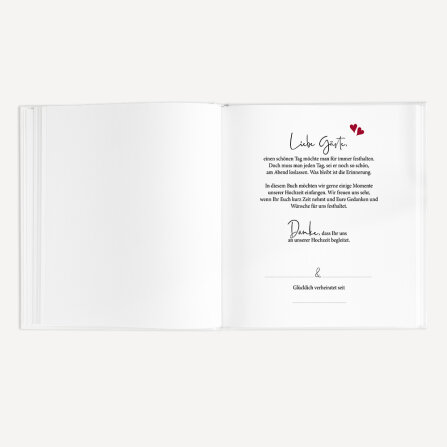 Gästebuch Hochzeit zum Ausfüllen "Kalligrafie" unpersonalisiert