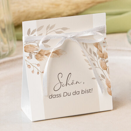 Gastgeschenk Aufsteller mit Tütchen...