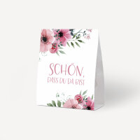 Gastgeschenk Aufsteller mit Tütchen "Bohemian Summer" Schön, dass Du da bist