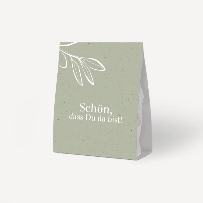 Gastgeschenk Aufsteller mit Tütchen "Natural...