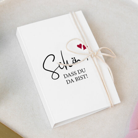 Gastgeschenk Mini Klappkarte "Kalligrafie"...