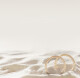 Tischkarte Hochzeit Ringe im Sand ohne Namen / Muster
