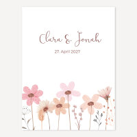 Fingerabdrücke Hochzeit Wild Flowers PDF-Datei zum Download
