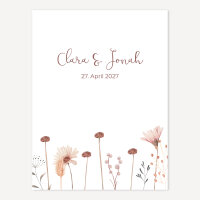 Fingerabdrücke Hochzeit Wild Flowers PDF-Datei zum Download