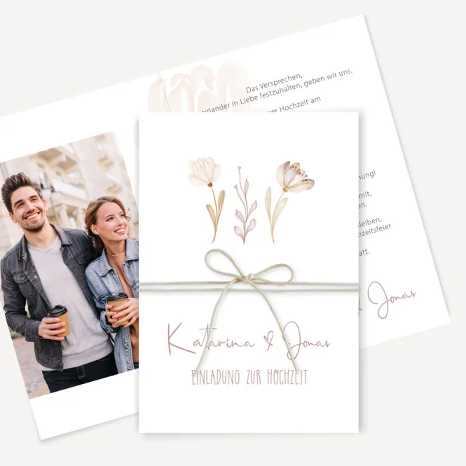 Hochzeitseinladung "Natur"