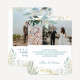 Dankeskarte Hochzeit runde Ecken "Botanical Greenery"