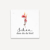 Mini Geschenkumschlag 8,5 x 8,5 cm "Trockenblumen Mohn" online selbst gestalten