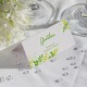 Tischkarte Hochzeit grüne Ranken inkl. Namensdruck