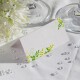 Tischkarte Hochzeit grüne Ranken ohne Namen / Muster