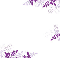 Tischkarte Hochzeit lila Ranken ohne Namen / Muster