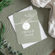 Hochzeitseinladung runde Ecken "Natural Olive"