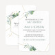 Hochzeitseinladung Kartenduo "Aquarell Eukalyptus Zweige"