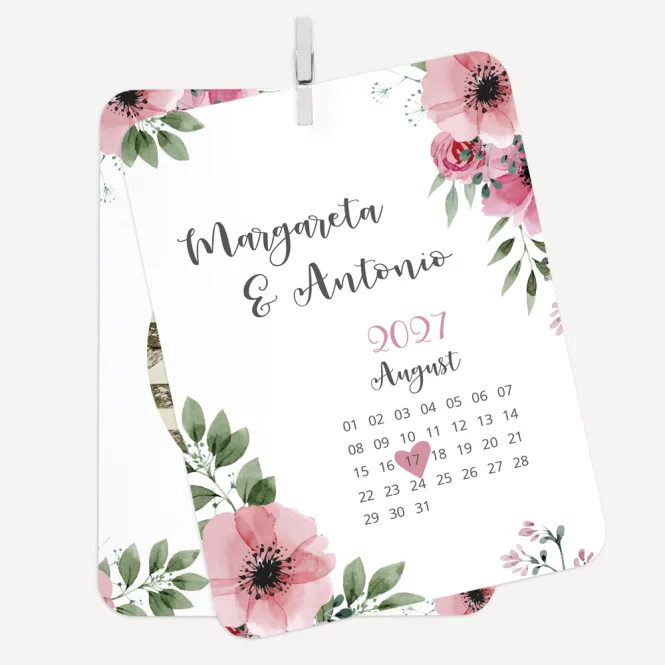 Hochzeitseinladung Kartenduo "Bohemian Summer"