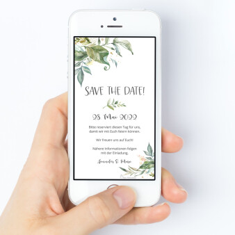 Kostenfreie digitale Einladung zur Hochzeit